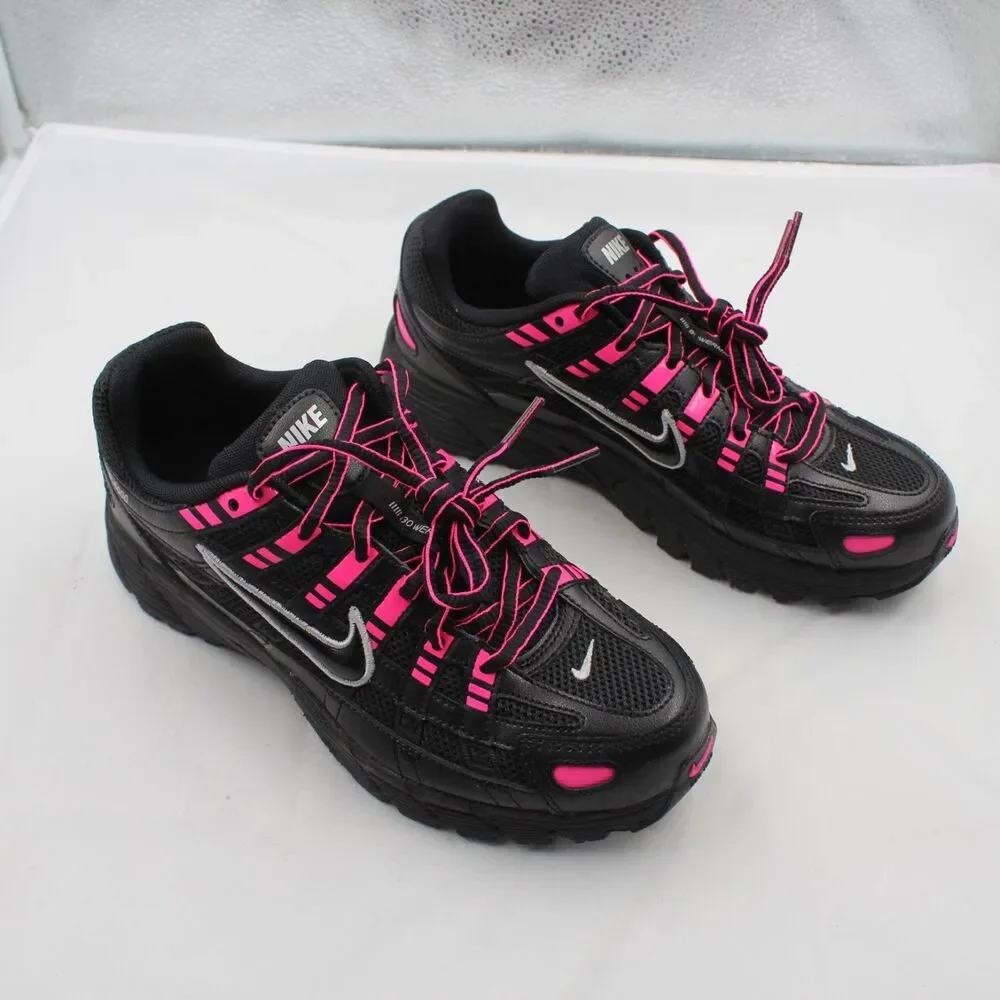 P-6000 GS Size 6Y Women 7.5 Athletic Running Sneakers Black Pink Blast NIB